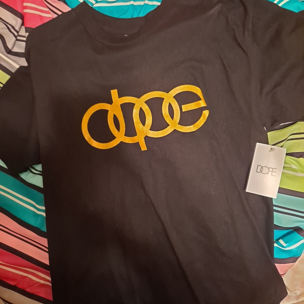 Black dope audi short sleeve shirt